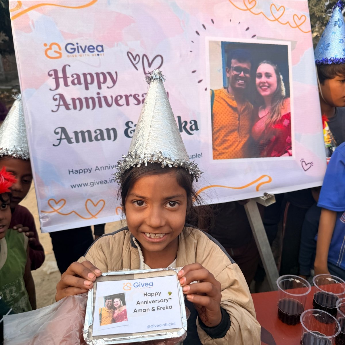 Grand Anniversary Party for Underprivileged Kids - Givea