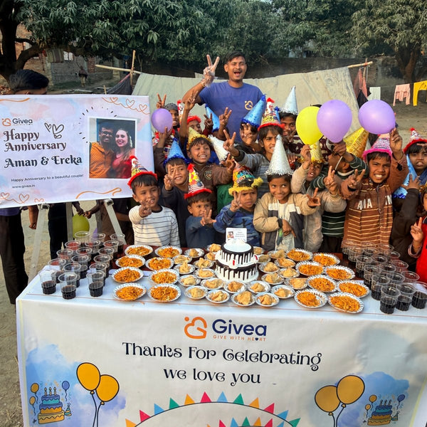 Grand Anniversary Party for Underprivileged Kids - Givea