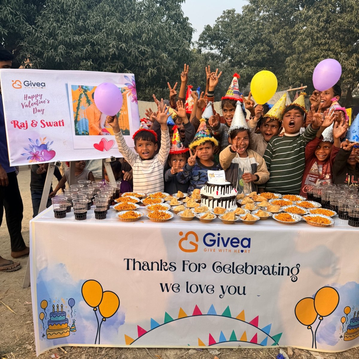 Grand Valentine’s Day Party for Underpriveleged Kids - Givea