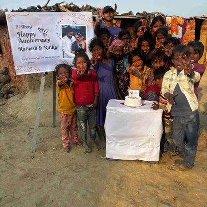 Sweet Little Anniversary Party for Slum Kids - Givea