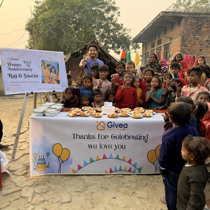 Sweet Little Anniversary Party for Slum Kids (Snacks Incl.) - Givea