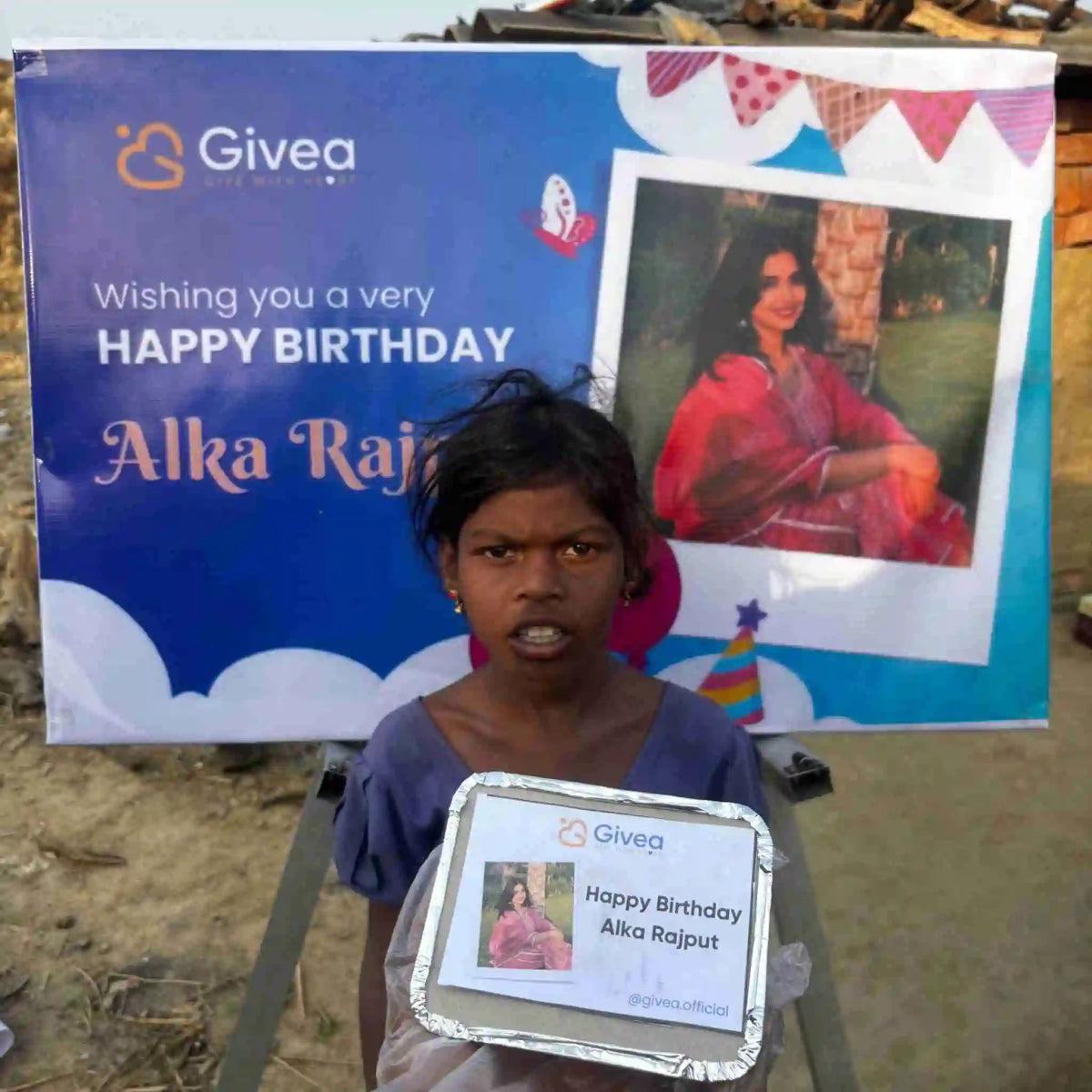 Sweet Little Birthday Party for Slum Kids - Givea
