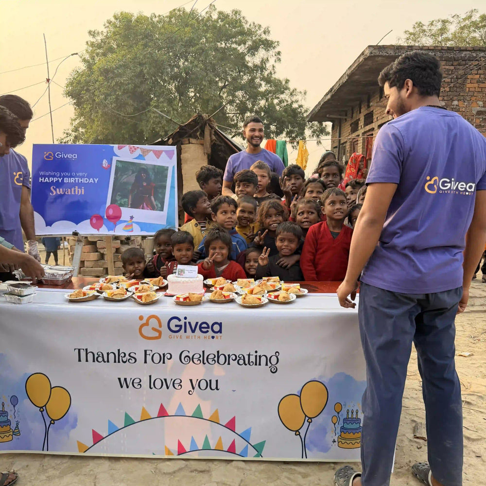 Sweet Little Birthday Party for Slum Kids (Snacks incl.) - Givea